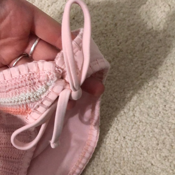 Xhilaration ruched back crochet tie bikini bottom - Picture 2 of 5